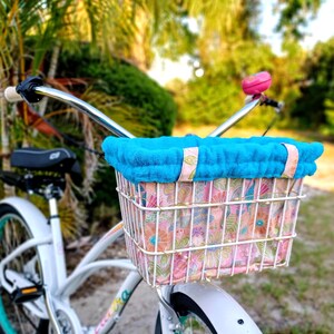 Bicycle Basket Liner Tote Bag – Beach or Market Tote, Bike Basket Bag for Shopping & Everyday Use