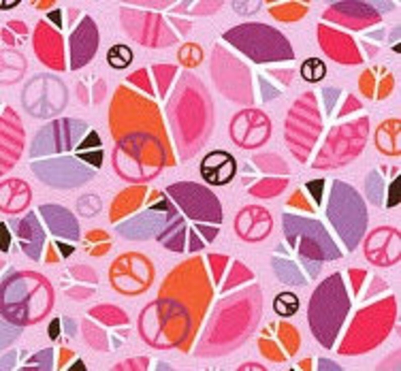 Peace Bicycle Basket Liner Tote Bag