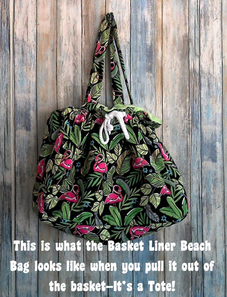 Bicycle Basket Liner Tote Bag