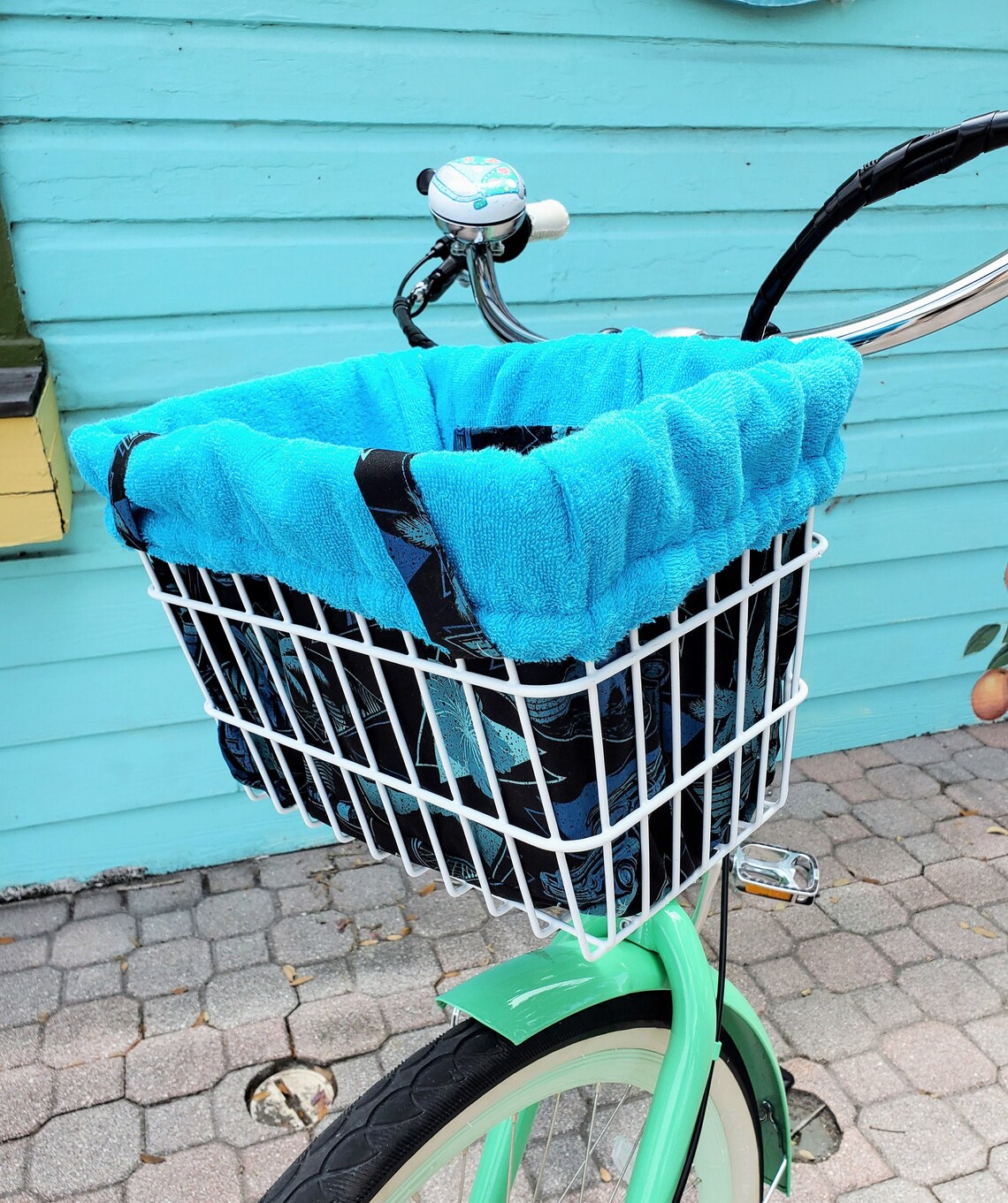 Bicycle Basket Liner Tote Bag Ships Free Etsy