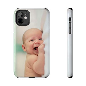 Cute Baby Phone Case, Tough Phone Case for Moms, Baby Shower Gift, Personalized Phone Cover, Child Photography Design