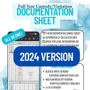 2024 YEAR Coparenting Calendar