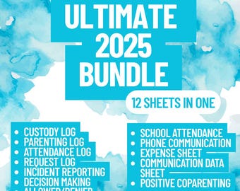 Ultimate 2025 Bundle- 12 Sheets in 1