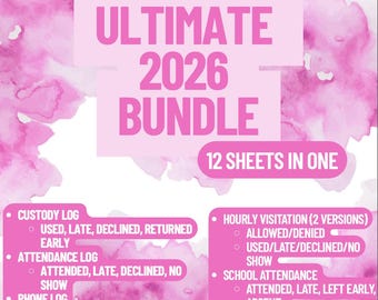 2026 ULTIMATE BUNDLE- 12 sheets in 1!