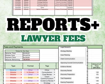 REPORTS+ Version: Lawyer Fees