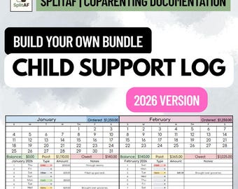BYOB 2026: Child Support Log