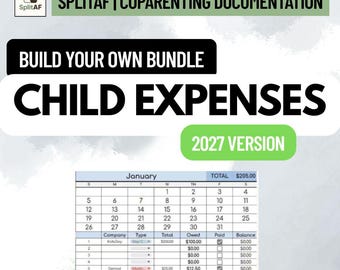 BYOB 2027 : Journal des dépenses des enfants