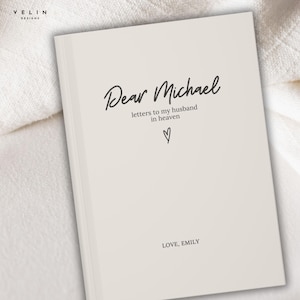 Personalized Loss of Husband Grief Journal, Letters to my Husband in Heaven, Spouse Memorial Gift, Grieving Wife Gifts, Gifts for a Widow