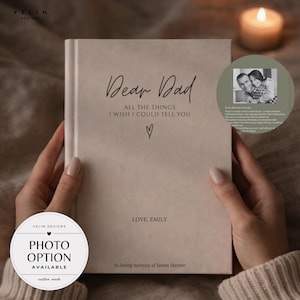 Dad Grief Journal Personalized Letters To My Dad, Memorial Keepsake Gift, Loss of Father Grief Notebook, Dad Remembrance, Grieving Sympathy