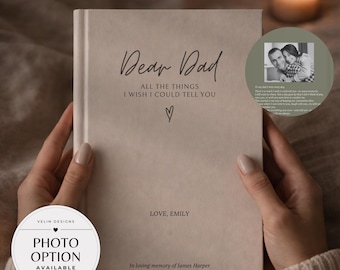 Dad Grief Journal Personalized Letters To My Dad, Memorial Keepsake Gift, Loss of Father Grief Notebook, Dad Remembrance, Grieving Sympathy