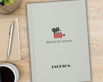 Personalized Director's Journal, Filmmaking Notebook, Custom Name Movie Planner, Screenwriting Book, Filmmaker Gift, Film Student Gifts
