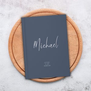 Personalized Letters To My Grandson Name Notebook, New Grandchild Gift, Grandparent Memory Keepsake, Journal About Grandma & Grandpa