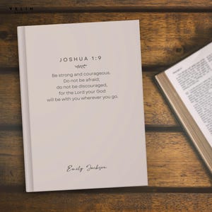 Diario de versículos bíblicos personalizado, cuaderno cristiano con nombre personalizado, estudio bíblico, libro de oración, regalos de fe con las Escrituras para el Día de la Madre