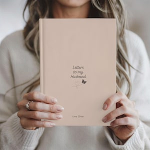 Diário de cartas personalizadas para meu marido, presente personalizado para marido, presentes para o dia do casamento, presente de aniversário, lembrança romântica para o futuro marido