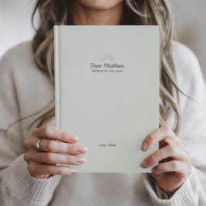 Diario personalizado "Cartas a mi hijo", regalo de embarazo con nombre personalizado, libro de recuerdos, regalos para baby shower, regalo de cumpleaños para mi querido hijo