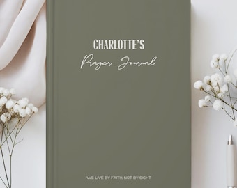 Personalized Prayer Journal, Custom Prayer Notebook, Gift for Mom, Christian Faith Journals for Women, Giftable Prayer Book