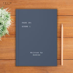 Personalized Screenwriter Journal, Screenplay Notebook, Custom Name Movie Script Planner, Screenwriting Book, Filmmaker Gift, Film Student