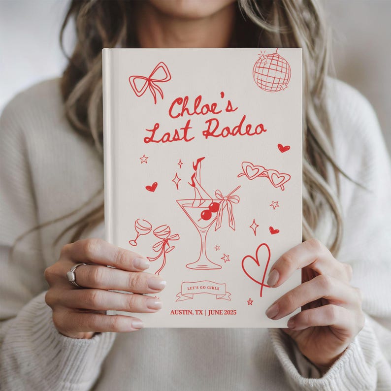 Last Rodeo Bachelorette Journal, Custom Bachelorette Trip Memory ...