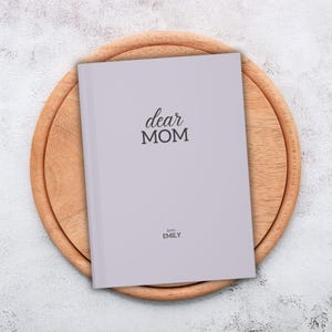 Personalized Letters To Mom Journal, Dear Mom Notebook, Custom Mum Keepsake Memory Book, Mom Gift from Kids, Christmas Gift for Mommy