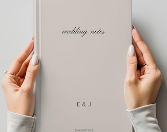 Personalisiertes Hochzeitsnotizbuch, kundenspezifisches Verlobungs-Notizbuch, Notizen für unsere Hochzeit, Braut-Geschenk, Verlobungsfeier-Paargeschenk