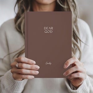 Diario de oración personalizado "Querido Dios", cuaderno de oración personalizado, regalo para mamá, regalos minimalistas para el Día de la Madre, diarios de fe cristiana para mujeres
