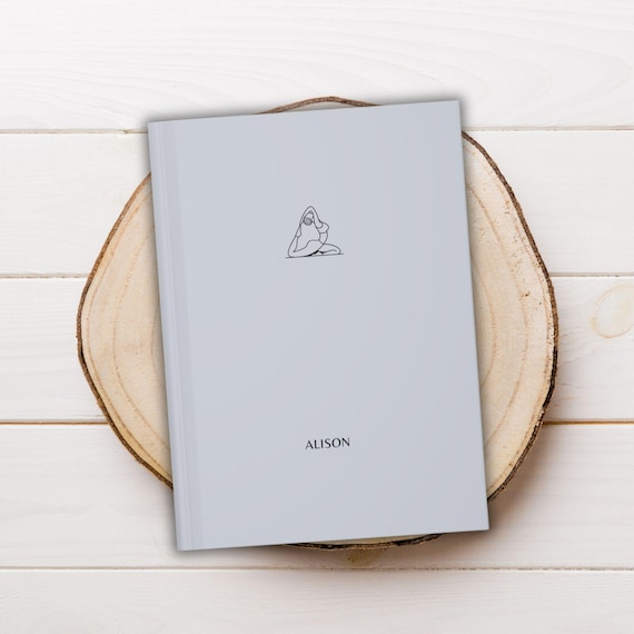 Personalized Yoga Journal, New Yoga Instructor Gift, Custom Gifts for Yoga Lover, Wellness Notebook, Future Yoga Teacher Gift, Yoga Notebook