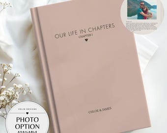 Diario de pareja personalizado, Nuestra vida en capítulos, Diario de recuerdos para parejas, Nuestra historia, Regalo de San Valentín, Regalo de aniversario de bodas