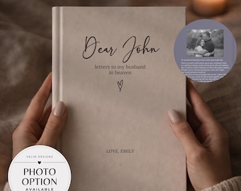 Loss of Husband Grief Journal Personalized, Letters to my Husband in Heaven, Spouse Memorial Gift, Grieving Wife Gifts, Gifts for a Widow