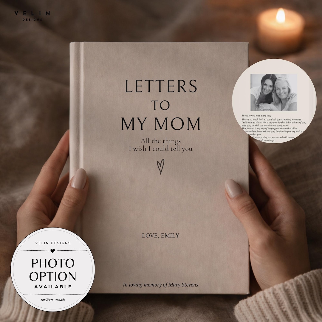 Mom Grief Journal Personalized Letters to My Mom, Loss of Mother Grief ...