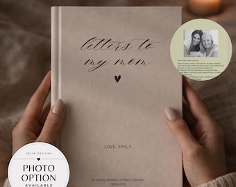 Mom Grief Journal Personalized Letters to my Mom, Loss of Mother Memorial Gift, Mom Sympathy Journal, Mom in Heaven Remembrance Journal