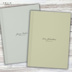 Personalisiertes Andenken, Einzigartiges Geschenk mit individuellem Namen, Vintage inspiriertes minimalistisches gefüttertes Hardcover-Notizbuch