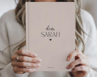 Personalized Letters To My Daughter Journal, Custom Memory Keepsake Notebook Mother, Baby Shower Gift, New Mom Gifts, Baby Girl Gift Idea
