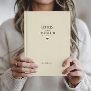 Personalized Letters To My Daughter Journal, Custom Dear Daughter Keepsake Notebook from Parents, Baby Gift Shower Gift, New Mom Gift Ideas