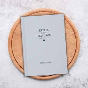 Diario de cartas personalizadas para mi nieto, regalos personalizados de abuelos a nietos, regalo de la abuela para el nieto, ideas para revelar el embarazo