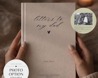 Dad Grief Journal Personalized Letters to my Dad, Loss of Father Memorial Gift, Dad Sympathy Journal, Dad in Heaven Remembrance Journal