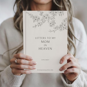 Diario personalizado "Cartas a mi mamá", cuaderno de duelo por la pérdida de una madre, regalos conmemorativos para mamá, regalo de recuerdo para mamá, regalo para hija e hijo en duelo
