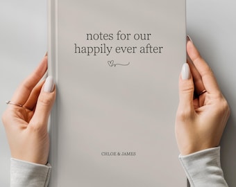 Personalized Wedding Notes Journal, Custom Engagement Notebook, Notes For Our Wedding, Bride To Be Gift, Bridal Shower Gift, Future Bride