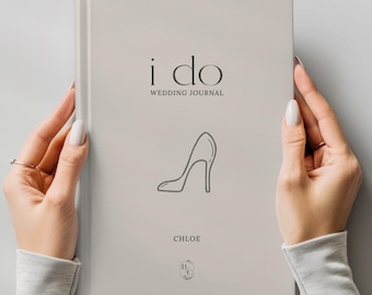 Personalized Wedding Journal, Custom Engagement Notebook, Wedding Planner Book, Bride Keepsake Gift, Bridal Memory Book Present