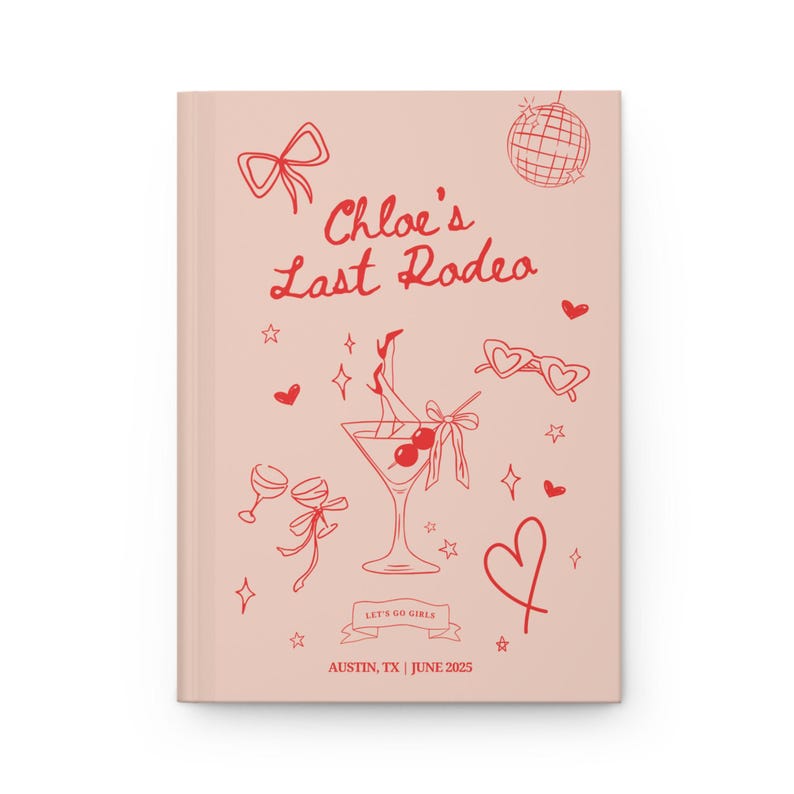 Last Rodeo Bachelorette Journal, Custom Bachelorette Trip Memory ...