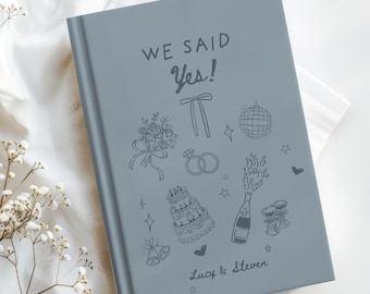 Journal de fiançailles pour la mariée personnalisé, carnet de notes de mariage personnalisé, cadeau de future mariée, cadeau de shower de bébé, cadeau de couple de nouveaux fiancés