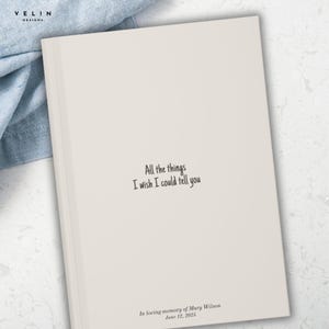 Benutzerdefiniertes Name Trauer Journal, personalisierte Briefe an mein Vater Notizbuch, Verlust des Vaters Trauer Journal, Vater Gedenkgeschenk, Mutter Erinnerung Geschenk