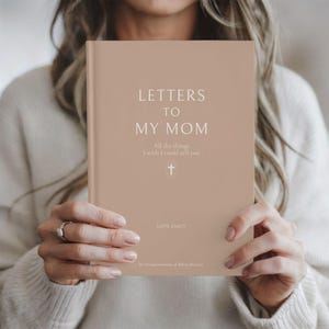 Diario personalizado "Cartas a mi mamá", cuaderno de duelo por la pérdida de una madre, regalos conmemorativos para mamá, regalo de condolencia, recuerdo de duelo
