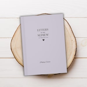 Cuaderno de cartas personalizadas para mi sobrino, regalos personalizados de la tía para mi sobrino, regalo especial para mi sobrino, regalo de cumpleaños, libro para tía y sobrino.