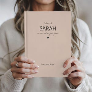 Personalized Letters To My Daughter Journal, Custom Keepsake Notebook, Baby Shower Gift, New Mother Gift, Baby Girl Gift Idea from Parents