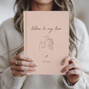 Diario personalizado con cartas de amor, cuaderno con nombre personalizado, regalo de San Valentín para esposo y esposa, regalos románticos para él