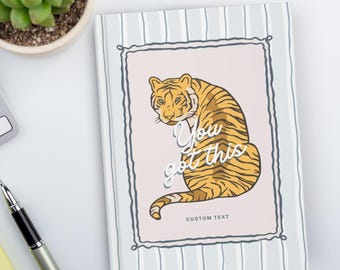 Diario de ánimo personalizado, diario de autocuidado personalizado, cuaderno motivacional, diario de positividad para establecer metas, mejor amiga e hija.
