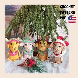 Amigurumi Goat Crochet Pattern Bundle/Four Seasons Little Goats PDF Tutorial in English