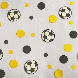 Confettis décoratifs de fête inspirés de Wellington Phoenix, ballons de football décoratifs pour table