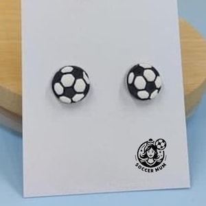 Soccer Ball Stud Earrings