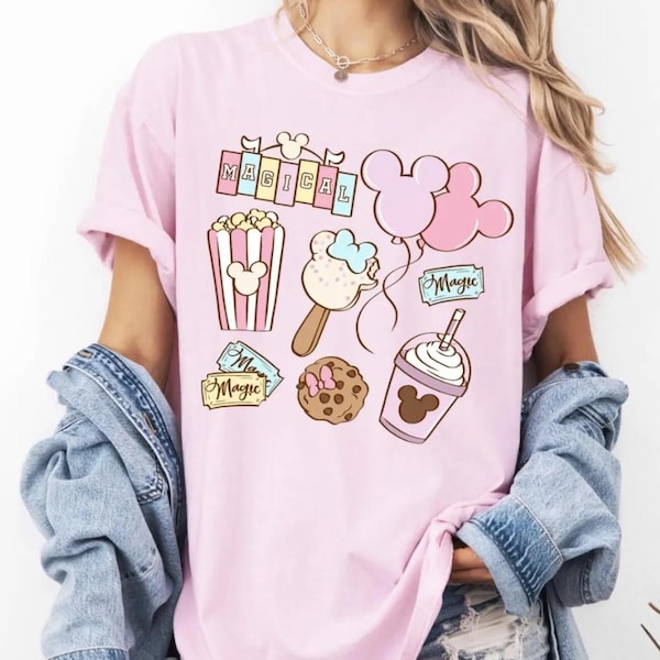 Disney Snacks Shirt, Magical Park Snacks Shirt, Disneyland Snacks Shirt, Epcot Snack Shirt, Magical Castle Shirt, Cute Disney Women Shirt
